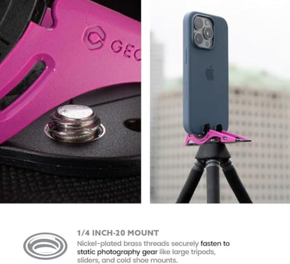 GEOMETRICAL Pocket Tripod PROv2 - Card-Size Stand, for iPhone, Thunder Pink Universal Kit - color: Thunder Pink