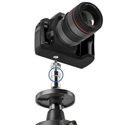 6 Pack International Standard 1/4"-20 Male to 1/4"-20 Male Threaded Tripod Screw Adapter Standard Tripod Mounting Thread Camera Screw Adapter Converter,Precision Made - color: Sliver