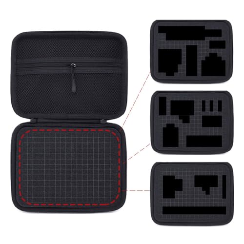 EVA Digital Storage Bag Shockproof Electronics Organizer with Adjustable Dividers for Camera Drone Hard Drive Small Largev - size: S