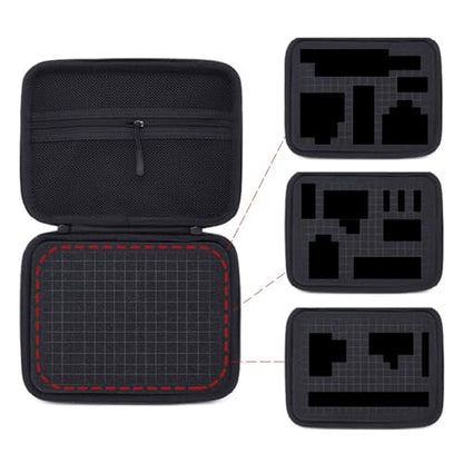 EVA Digital Storage Bag Shockproof Electronics Organizer with Adjustable Dividers for Camera Drone Hard Drive Small Largev - size: S