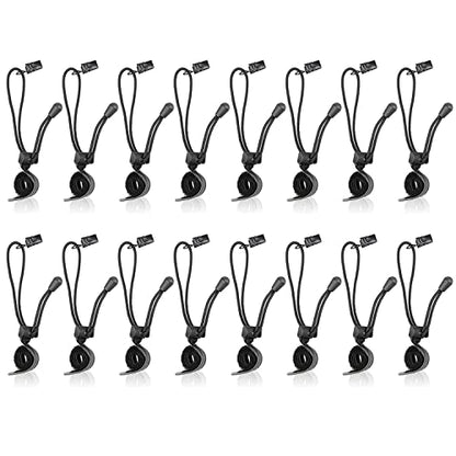 SLOW DOLPHIN Backdrop Background Muslin String Clips Holder Multifunctional for Photo Video Photography Studio 16 Pack, Black