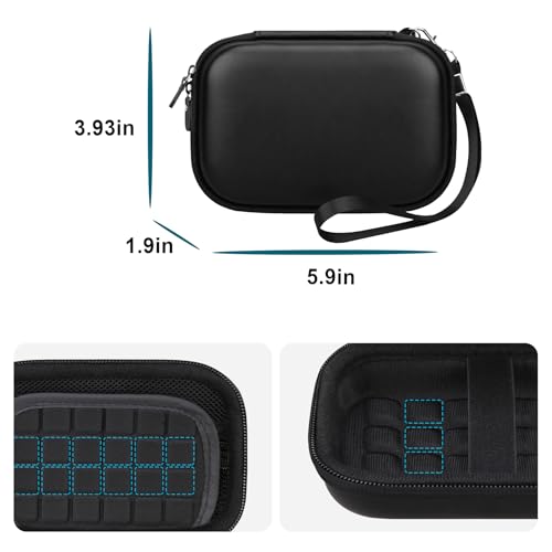 Canboc Carrying Case for KODAK PIXPRO FZ55/ FZ45/ FZ43/ FZ53 16MP Digital Camera, Video Vlogging Camera Bag, Zipper Mesh Pocket fit Cable, Black (Case Only) - color: Regular-Black