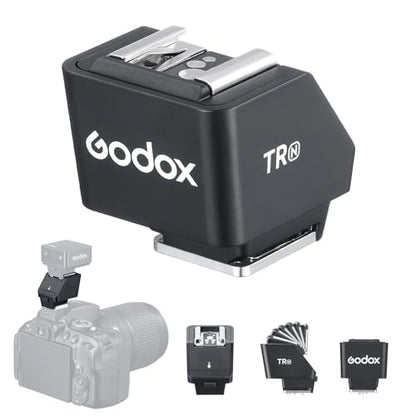 Godox TR-N TTL Standard Hot Shoe Riser for Nikon Camera, Hot Shoe Extender for Godox iT30Pro-N iT20-N iT22-N iM30 iM20 iM22 Mini Flash, 0-90° Tilt Adjustment, Raises 30mm Height, Reduce Lens Shadow - size: TR-N