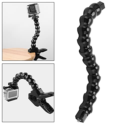 Yosoo Health Gear Camera Mount Arm, 12 Sections Flexible Sports Camera Clamp Arm, 1/4in Screw Holes, Compatible with Action Cameras