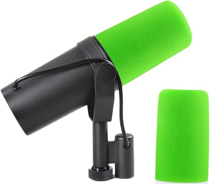 LEFXMOPHY SM7B Windscreen for Shure SM7B SM7dB Vocal Microphone Pop Filter Wind Foam RK345 Replacement Pop filter Green Windsock Cover