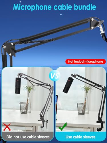 SoloCast 2 Boom Arm - Upgraded SoloCast 2 Mic Arm With SoloCast 2 Pop fifter Compatible with HyperX SoloCast 2 Microphone by YOUSHARES - color: Boom arm for SoloCast 2