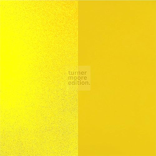 Yellow Reflective Vinyl Permanent Adhesive, 12x12 Sheets Reflective Vinyl for Cricut, Cars, Bikes, Decals, Stickers, Signs, Helmets, Mailbox, Numbers, Reflective Tape by Turner Moore Edition (3-Pack) - color: Yellow
