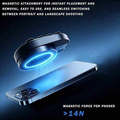 3-in-1 Magnetic Phone Holder with Suction Cup,Foldable & 360° Rotatable Magnetic Phone Mount for Car Dashboard, Suction Cup Phone Mount,Strong Magnetic Phone Stand for Desk, Gym, Kitchen, Desk