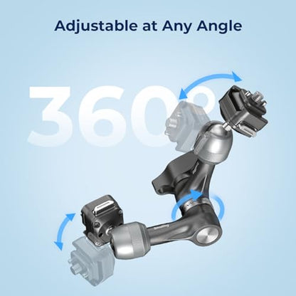SMALLRIG 7" Rosette Magic Arm, HawkLock H21 Quick Release Structure, w 1/4"-20 Screws and Anti-Twist Pins, for Monitors, Lights, Max Load Cpacity 3.5kg - size: 7" (HawkLock)