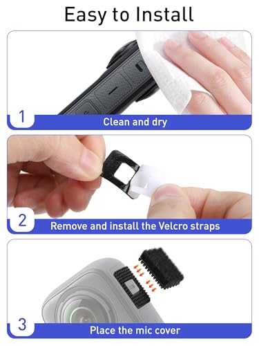 Mic Wind Muff for Insta360-8Pcs Wind Muff for Insta360 X3 X4, Premium Wind Noise Reduction Cover for Crisp Audio, Easy Installation and Durable Design, Compatible X3 or X4 Camera - size: Furry cover (4pcs)