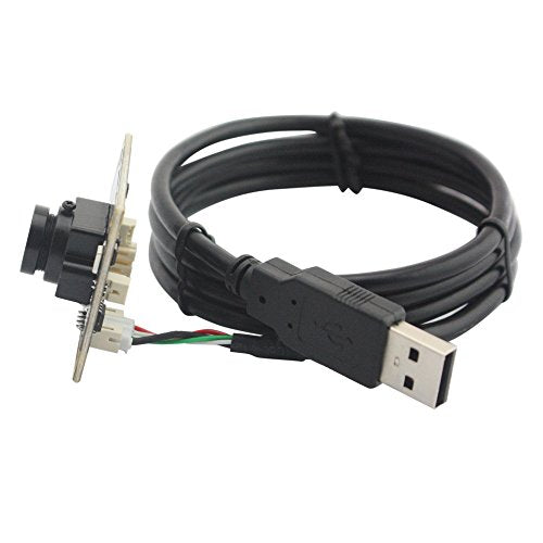 ELP 2.1mm Lens Wide Angle 1080P H.264 Microphone PC Web USB Security Camera for Computer Mini UVC USB2.0 Video Audio Webcam Board 2MP CMOS AR0330 Lightburn Laser Camera for Laptop - size: 2.1mm lens