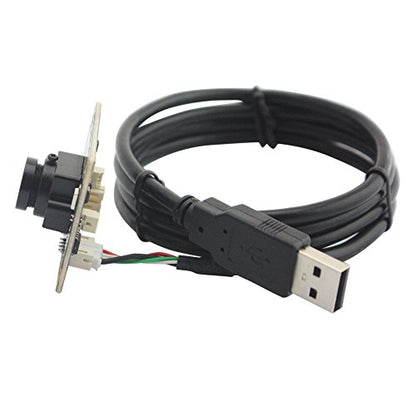 ELP 2.1mm Lens Wide Angle 1080P H.264 Microphone PC Web USB Security Camera for Computer Mini UVC USB2.0 Video Audio Webcam Board 2MP CMOS AR0330 Lightburn Laser Camera for Laptop - size: 2.1mm lens