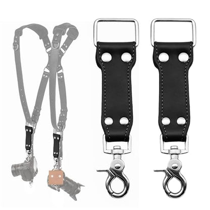 C Coiro Extra Attachments Single and Dual Camera Harness for Camera Bag, Sling Bag, Pouch, Lens Case - color: Black