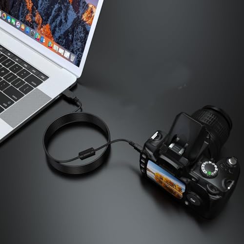 I-USB7 Camera USB Cable Data Transfer Cord Compatible with Pentax Optio Digital Cameras K100D, K200D, E30, E40, E50, E60, E75, E80, L20, L50, MX, P70, P80, S, S4, S40, T20, V10, W10, W20, W30, 50L - size: 3.3 Feet