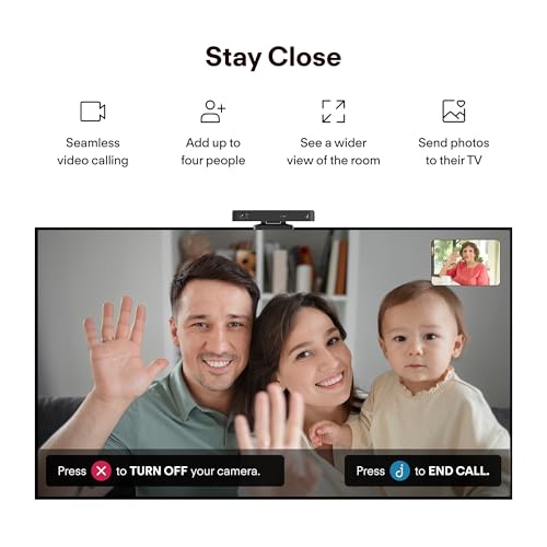 JubileeTV Remote Care System for Seniors — Stay Connected Through Their TV | Control TV Remotely from Your Phone | Video Calls, Reminders & Monitoring | Simple Setup + Voice Remote