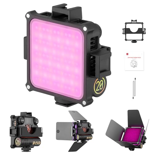 ZHIYUN FIVERAY M20C LED Video Light - 2500K-10000K DynaVort Cooling System Mark II with Radiant Full-Color RGB Glow - color: M20C