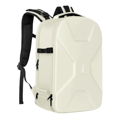 MOSISO Camera Backpack, DSLR/SLR/Mirrorless Photography Camera Bag 15-16 inch Waterproof Hardshell Case with Tripod Holder&Laptop Compartment Compatible with Canon/Nikon/Sony, Beige - color: Beige