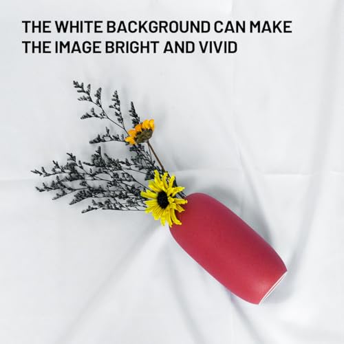 White Backdrop Background 10 X 10 FT Large Photography Backdrop Photo Photoshoot Background Screen for Photography Photo Booth Backdrops Parties Curtain - color: White, size: 10*10