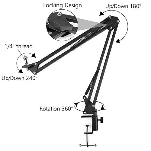 Overhead Video Stand Phone Holder Articulating Arm Phone Mount Table Top ChromLives Scissor Boom Arm Articulating Phone Stand Tablet Phone Holder for Streaming Phone Baking Crafting - color: Phone Video Stand