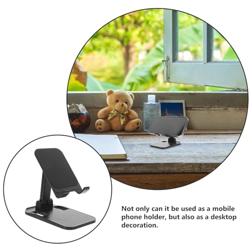 VILLCASE Adjustable Desktop Phone Stand Universal Alloy Phone Holder for Live Streaming and Video Calls with Telescopic Arm Compatible with Smartphones