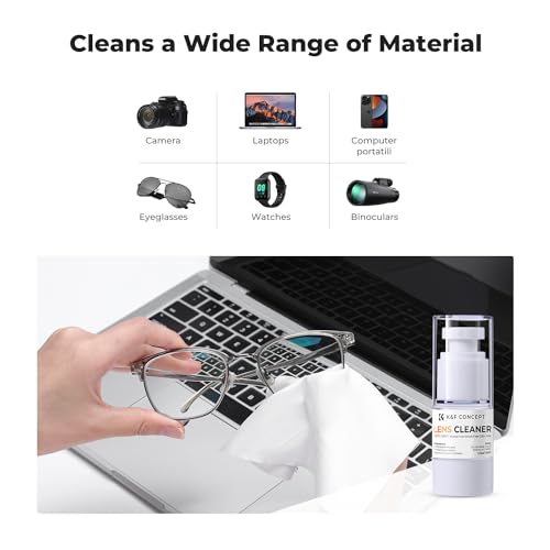 K&F CONCEPT Spray Lens Cleaner Care，Non-Flammable Camera Lens Cleaner | Efficient cleaning, safe for all optical glass. Gentle formula and versatile for multiple devices