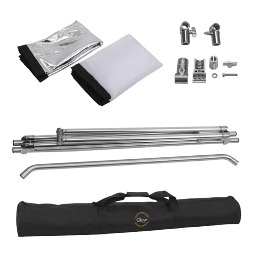 Glow Reflector Panel and Sun Scrim Kit 39" x 62" with Handle and Carry Bag (100 x 156cm)