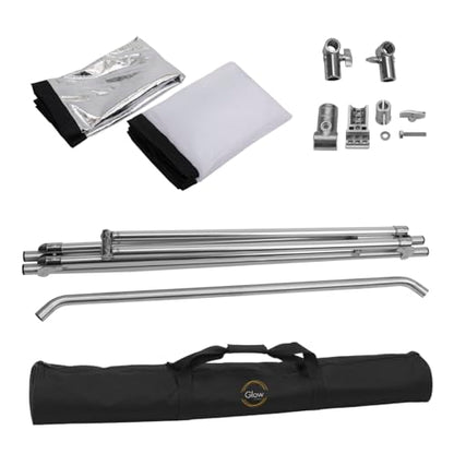 Glow Reflector Panel and Sun Scrim Kit 39" x 62" with Handle and Carry Bag (100 x 156cm)