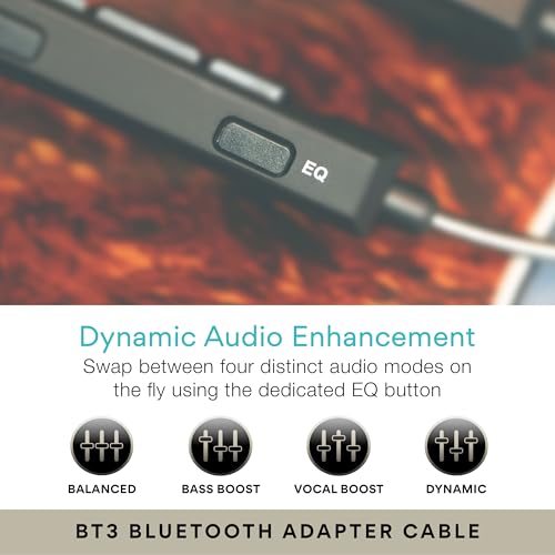 MEE audio M6 PRO Musicians' In-Ear Monitors Wired + Wireless Combo Pack: Includes IEMs, 2 Audio Cables and BT3 Hi-Res Bluetooth Audio Adapter w/aptX, LDAC, Auracast Support, & Built-In Headset (Black) - color: Black, style: IEMs + Bluetooth Adapter