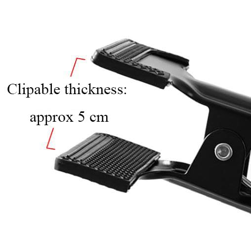 6 Pack Heavy Duty Spring Clamps, Large Black Metal Clamps Background Clips A Clip for Photography Backdrops Photo Studio - color: 6 Pack Black