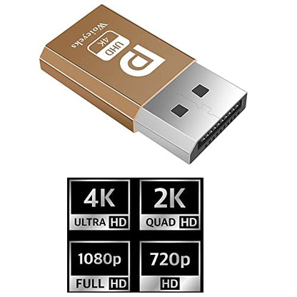 DP-DisplayPort Dummy Plug,Headless Ghost Display Emulator EDID Emulator Plug Support 1080@60Hz-3840x2160@17hz 5-Pack - size: DP 5 pack