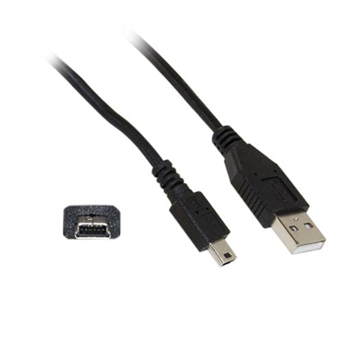 CableWholesale 15 feet Digital Video Camera USB Cable, USB Type A to Mini B, Black - color: black, style: USB A Male/Mini-B Male