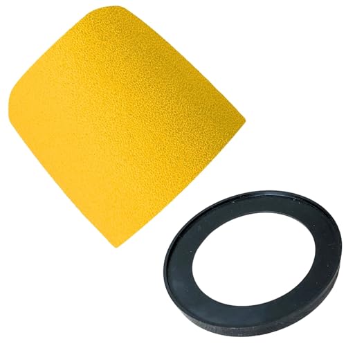 MV7 Foam Cover and Custom Retainer Ring for Shure MV7 Pop Filter High-Density Colored Windscreen for Podcast Streaming Gaming (Yellow) - color: Yellow