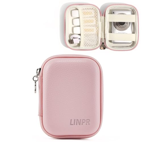 Digital Camera Case for CAMKORY, KODAK PIXPRO FZ45/FZ55, Canon IXUS 285 HS, Lecran, Small Travel Compact Camera Holder with Mesh Pocket for Accessories SD Card (Pink) - color: Pink
