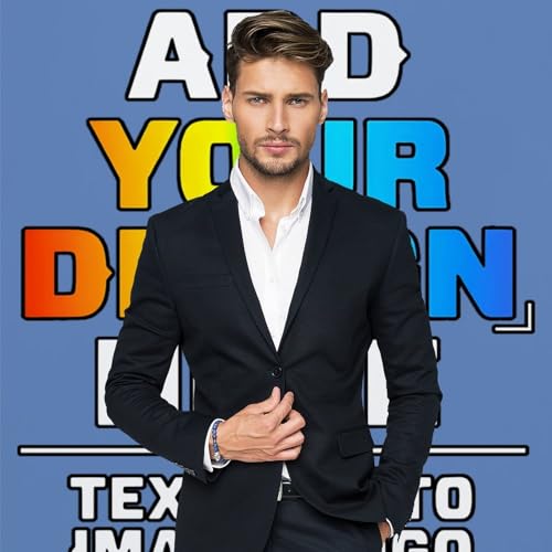 Custom Photography Cloth Design Your Own Photo Logo Text Personalized Backdrops Non-Reflective Non-Penetrating Photoshoot Background Screen Portrait Studio Photobooth Drops 56 X 79 Inches, Dutch Blue - color: Dutch Blue, size: 56"×79"