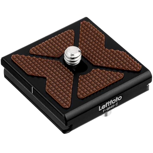 LEFTFOTO 40mm Arca Swiss Metal Universal Camera Quick Release Plate Fits Arca Type Clamp for DSLR Camera Tripod Ballhead - size: 40mm