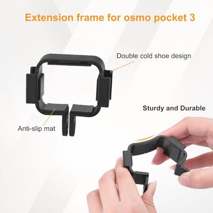 Osmo Pocket 3 Tripod, Extendable Mini Tripod Stand Desk Table and Selfie Stick Tripods for Camera, Portable Lightweight Stand for DJI Osmo Pocket 3 2 Action 5 4, GoPro Hero 13 12 11 10 9 8 and More