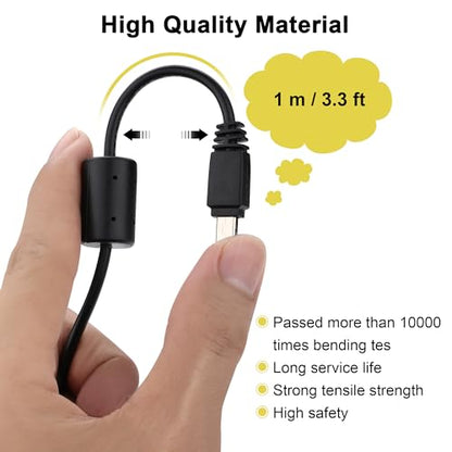 USB Cable Compatible with Casio Exilim Camera Charger, Compatible with Casio Exilim EX-Z77, Z75, Z29, Z80, Z90, H10, Z1080, ZR20, TR150, TR200, ZR1000, FC200S, FC300S, FC400S - style: For Casio-12 PIN