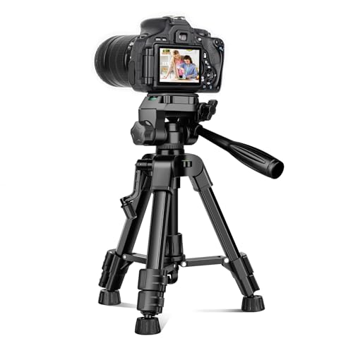 JOILCAN Mini Tripod for Camera, 25" Tabletop Camera Tripod, Portable Travel Tripod with Phone/Tablet Holder, Lightweight Aluminum Tripods for DSLR Phone Spotting Scope - size: 25 Inch