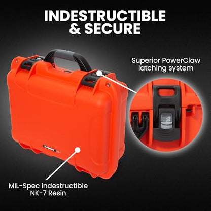 NANUK 920 Hard Case – Waterproof Travel Hard Case with Customizable Cubed Foam, 16.7” x 13.4” x 6.8”, Dustproof & Impact-Resistant, Airline Carry-On Approved – Orange - color: Orange, style: Standard Foam