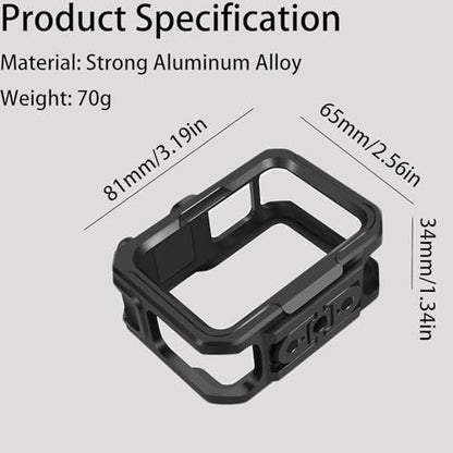 Aluminium Protective Case for GoPro Hero 13/12/11/10/9, Durable Hard Frame Cases Protector, Strong Metal Housing Frame Video Cage with Magnetic Fingers and Sliding Cover - style: Magnetic Version