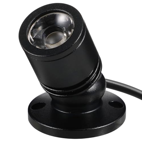 Uonlytech Small LED Spotlight Jewelry Showcase Small LED Spot Light USB- Powered Spotlight for Jewelry, White Light - color: Black, size: 4.3X2X2CM