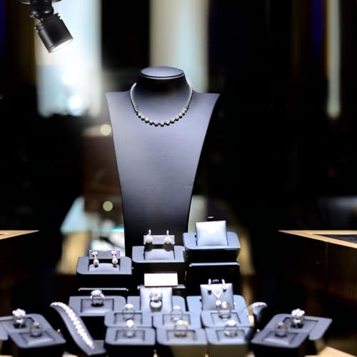 Uonlytech Small LED Spotlight Jewelry Showcase Small LED Spot Light USB- Powered Spotlight for Jewelry, White Light - color: Black, size: 4.3X2X2CM