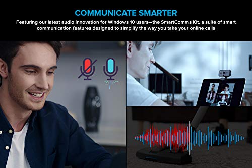 Creative Live! Cam Sync 1080p V2 Full HD Wide-Angle USB Webcam with Auto Mute and Noise Cancellation for Video Calls, Improved Dual Built-in Mic, Privacy Lens Cap, Universal Tripod Mount… - style: 1080p with SmartComms Kit