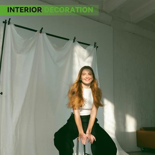 8'x10' Background Stand Backdrop Support System Set- Photo Video Muslin Studio Backdrop Stand with Carry Bag -Adjustable Backdrop Stand for Trade Show, Photography & Video - size: 8×10’