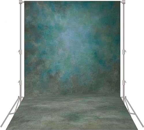 Abstract Professional Photography Backdrop for Portrait Photo Props Booth Background Photoshoot Studio with Polyester Fabric Roller Pocket on Top (6x8ft,Green,No Stand) - color: Dark Green, size: 6'x8'