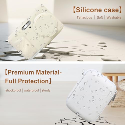 Case for Kodak PIXPRO FZ45 Digital Camera (Hard Case + Soft Silicone Cover) | Kodak PIXPRO FZ45 Digital Camera Hard Carrying Case and Soft Silicone Protective Case with Removable Lens Cover, White - color: White