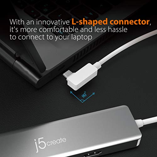 j5create 9 in 1 USB-C Hub-SuperSpeed+Gen 2 Type C Adapter w/Ethernet, microSD/SD 4.0, 4K HDMI, USB-C 3.1 Gen2 Port, PD 100W for MacBook Pro/Air, XPS, Chromebook & Other USB C Windows Laptops (JCD375)