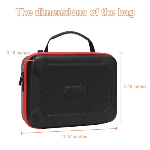 MOSISO Camera Case Compatible with GoPro Hero 13/12/11/10/9/8/7, Hard Travel Carrying Case Compatible with AKASO EK7000/V50/Brave 4/7 LE/8, EVA Case with Snap Hook for Action Camera, Black - color: Black