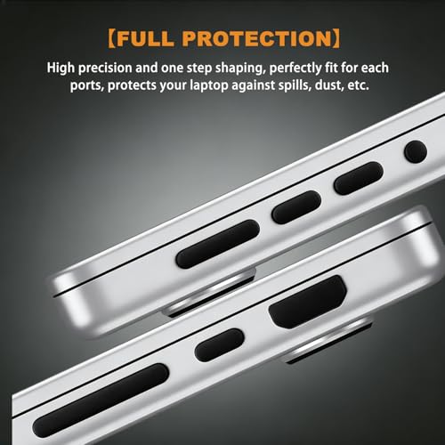 9 PCS Dust Plug Cover for 2026-2022 MacBook Air 13.6" 15.3" M5 M4 M3 M2, MacBook Pro 14 16 M5 M4 M3 M2 M1, MacBook Pro 13 M2 M1, HDMI/Thunderbolt/SD Charger/Headphone Port Cover & Webcam Cover Slide