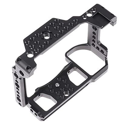 Z5 Z6 Z7 Cage, Hersmay Camera Cage with Top Handle for Nikon Z5/ Z6/ Z7/ Z6II/ Z7II Mirrorless Camera with Cold Shoe,ARRI Handle Locating Holes,Multiple 1/4" 3/8" Screw Holes - size: For Nikon Z5/ Z6/ Z7/ Z6II/ Z7II